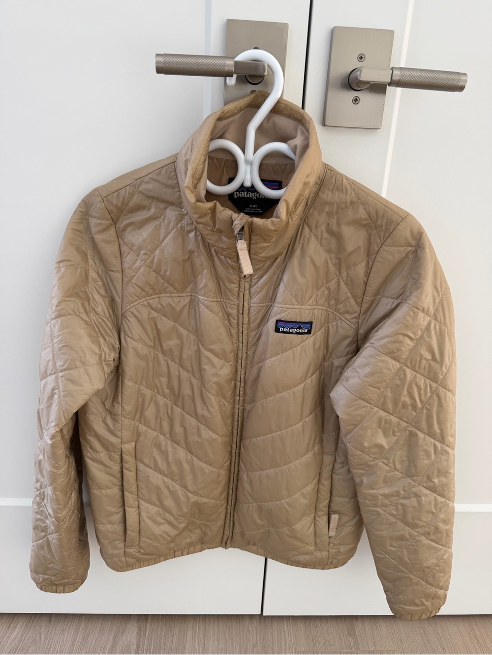 Patagonia Kids Tan Quilted Lightweight Puffer Jacket